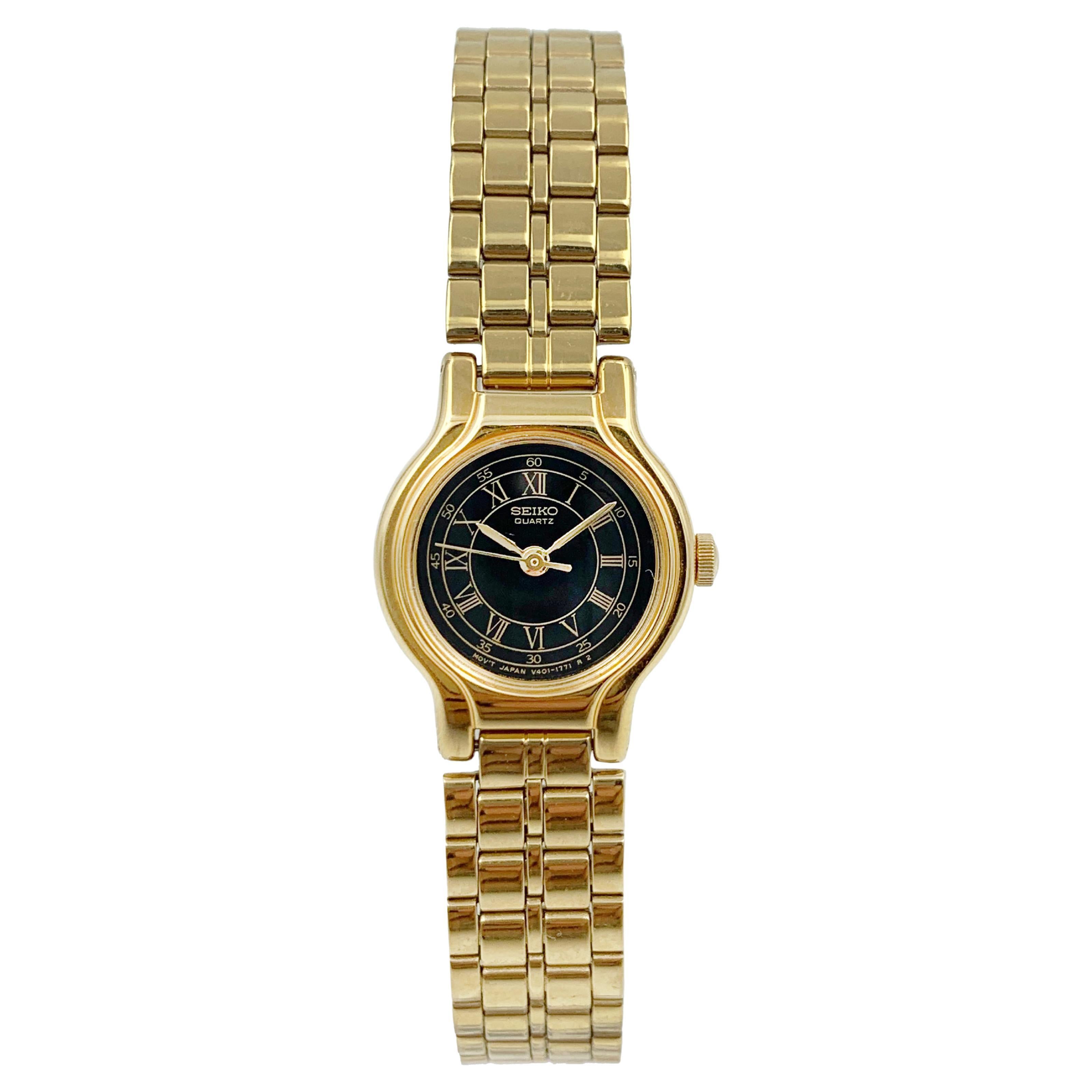 Total 40+ imagen seiko quartz ladies gold watch - Thptnganamst.edu.vn