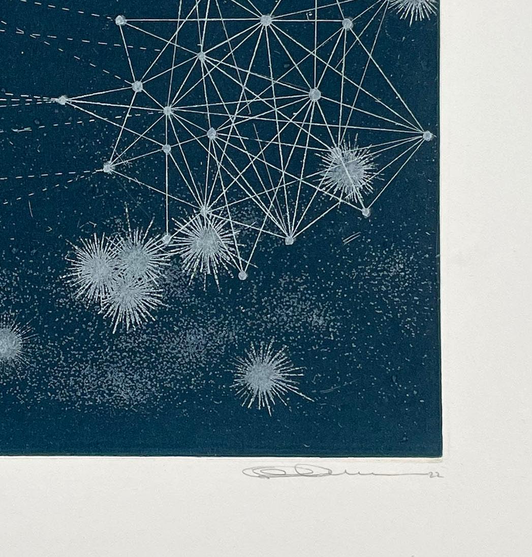 Kosmos-Szene A-17 (Zeitgenössisch), Print, von Seiko Tachibana