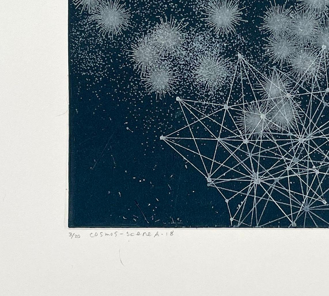 Kosmos-Szene A-18 (Schwarz), Still-Life Print, von Seiko Tachibana