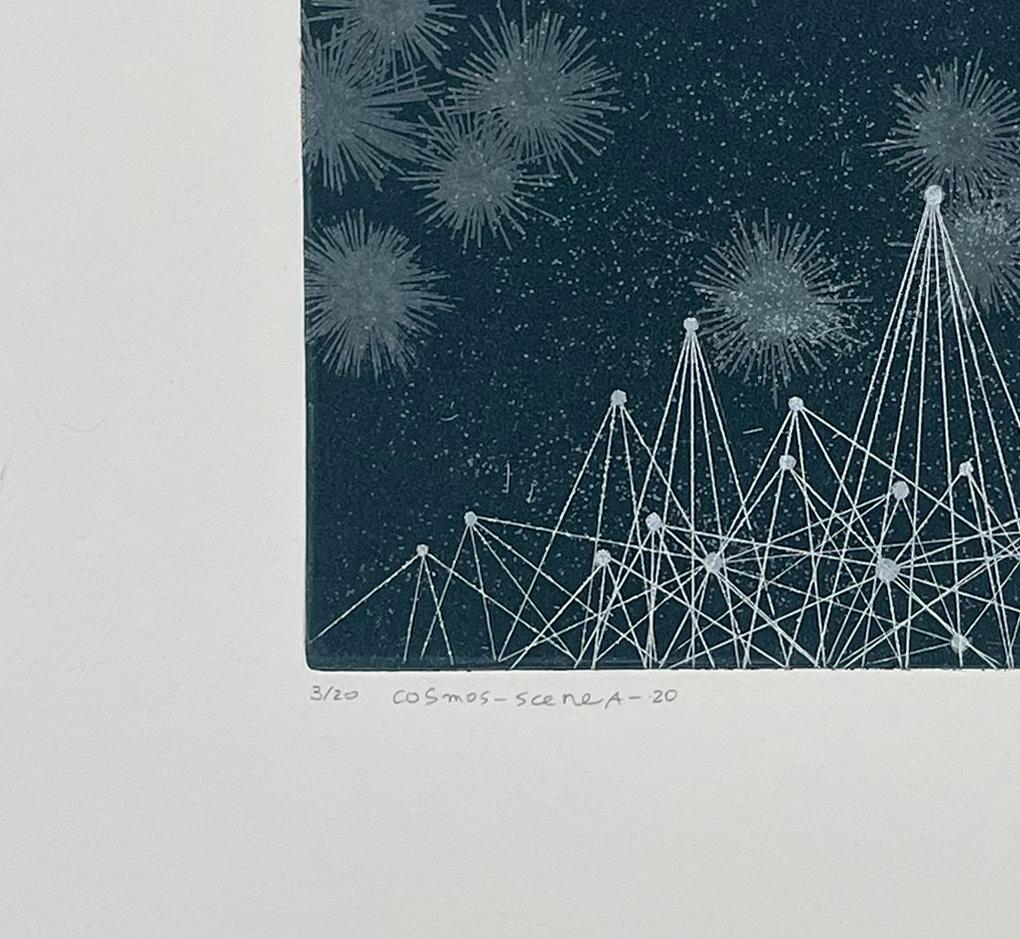 Kosmos-Szene A-20 (Schwarz), Still-Life Print, von Seiko Tachibana