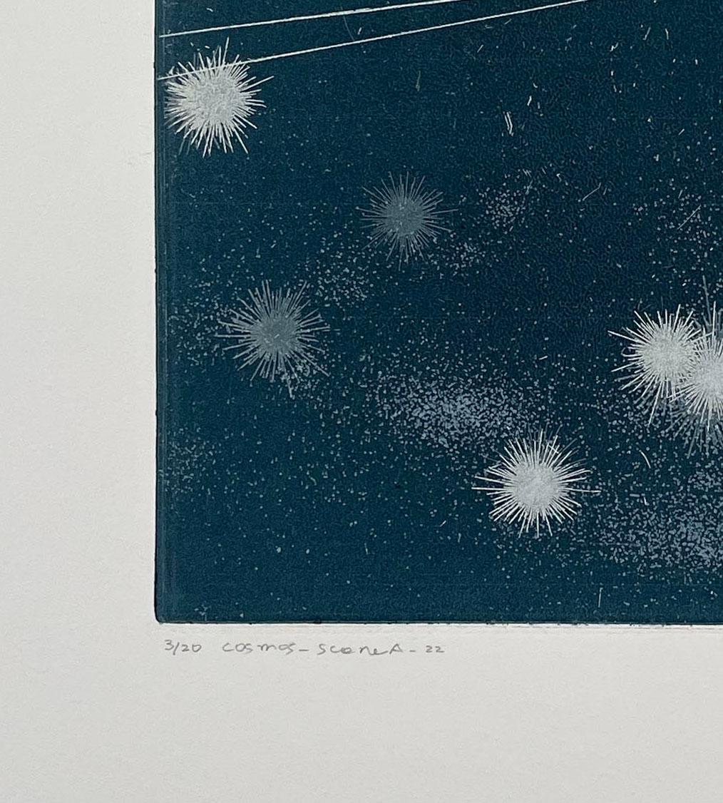 Cosmos-Escena A-22 - Still-Life Print Negro de Seiko Tachibana
