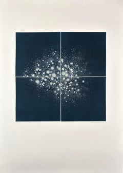 cosmos-escena B-3 - Mezzotinta abstracta de Seiko Tachibana