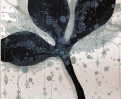 Fern-15, Seiko Tachibana, Carborundum Intaglio Abstract Botanical Print