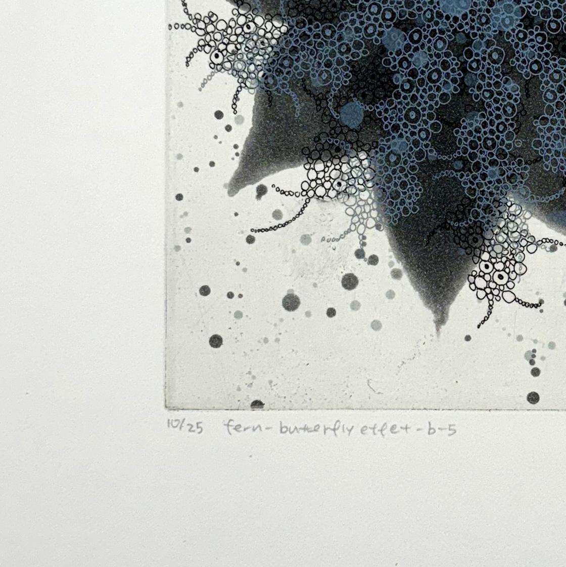 fern-butterfly effect  b-5 - Abstract Geometric Print by Seiko Tachibana