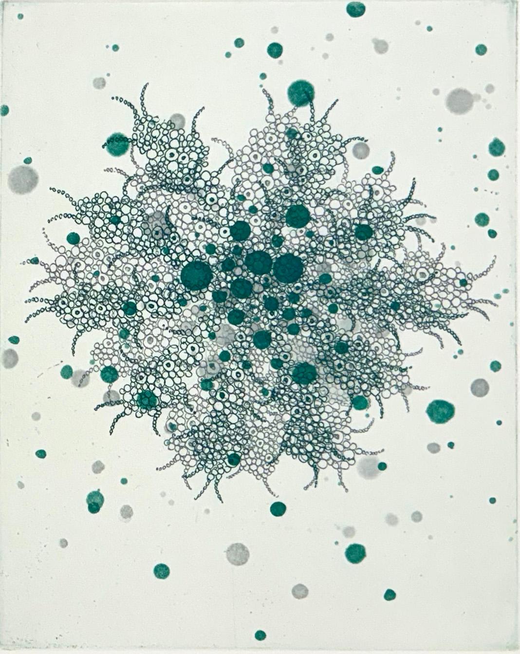 Seiko Tachibana Still-Life Print - fern-butterfly effect  f-1