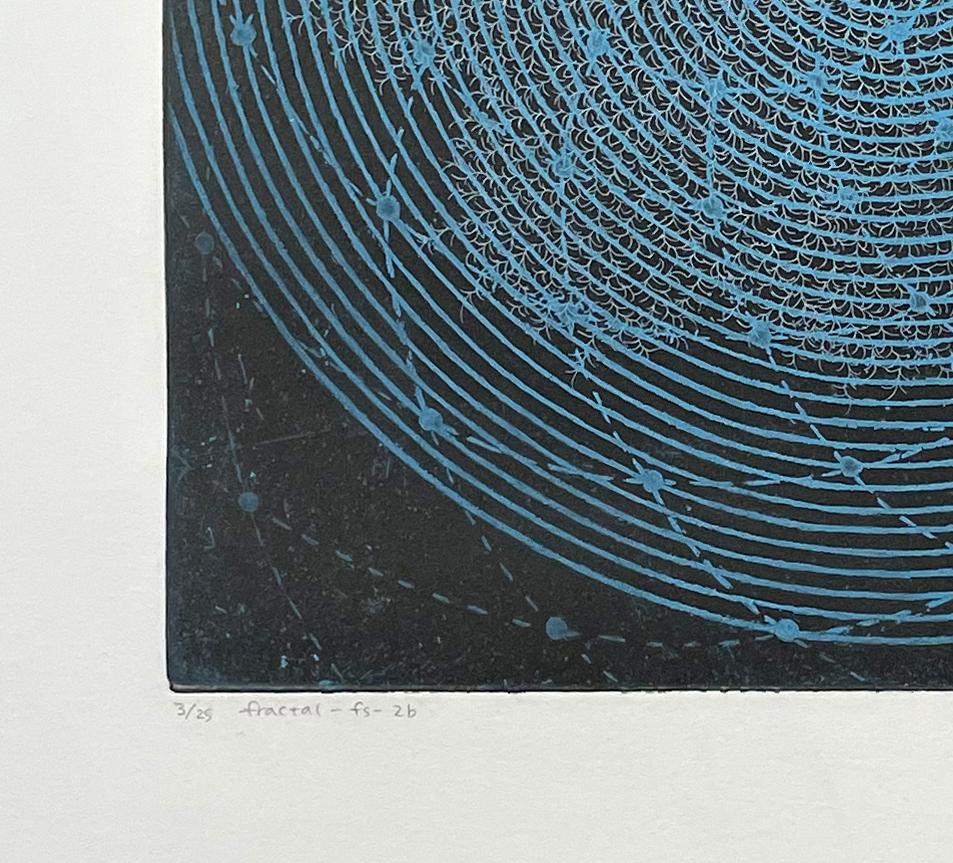 Fractal-fs-2b - Black Abstract Print by Seiko Tachibana