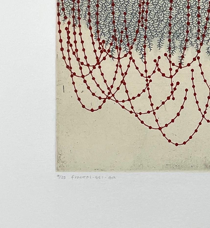 fractal-ssi-4a - Beige Abstract Print par Seiko Tachibana