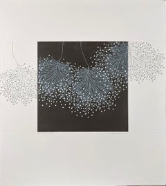Fractal-SSI-5a — Abstract Carborundum Intaglio Botanical by Seiko Tachibana