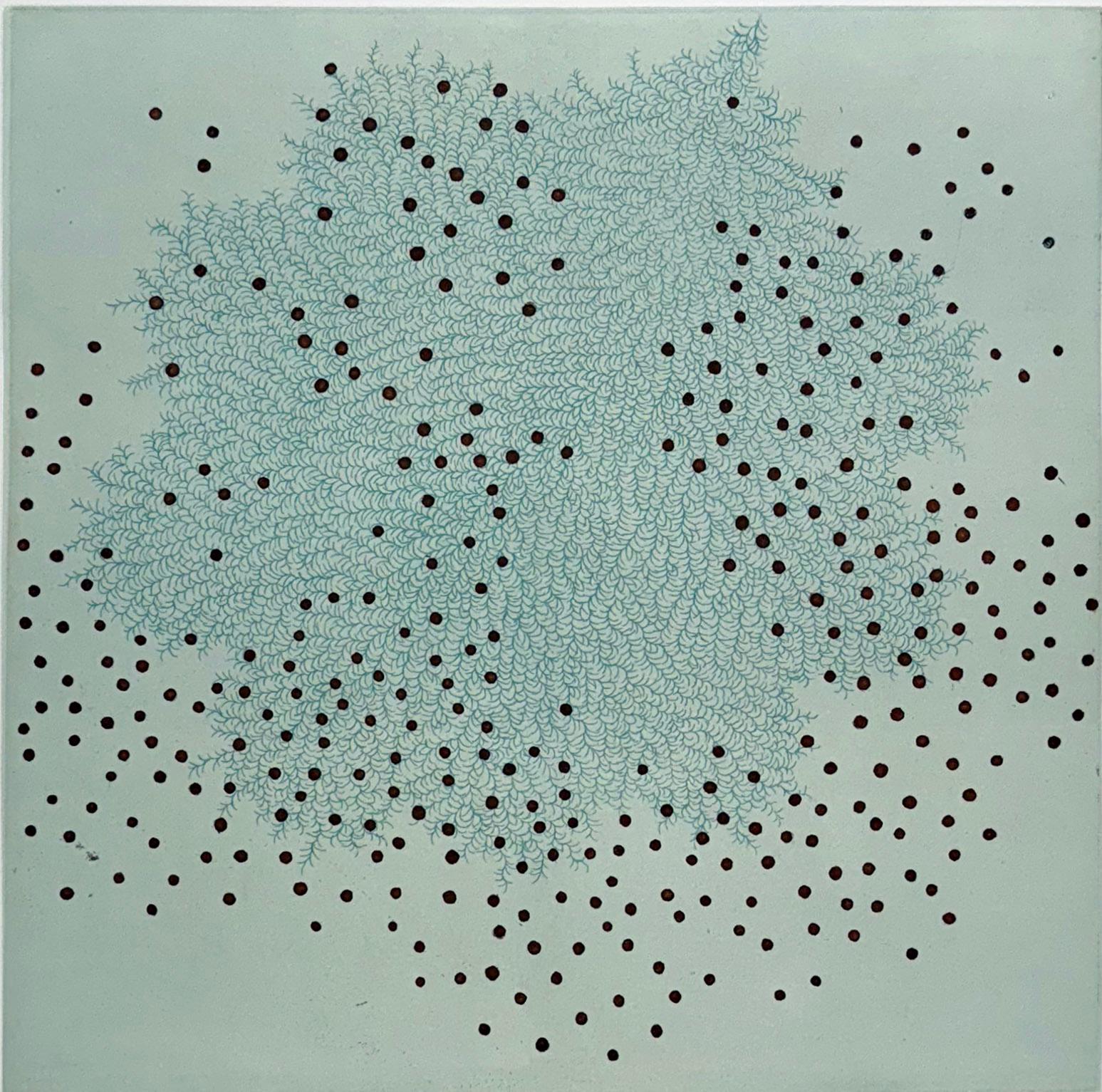 Carborundum and intaglio. Signed and numbered from the edition of 25. 

Tachibana’s prints take their inspiration from nature, a meditation on the forms and shapes of water, ferns and the basic elements of life.

Seiko Tachibana was born in Japan