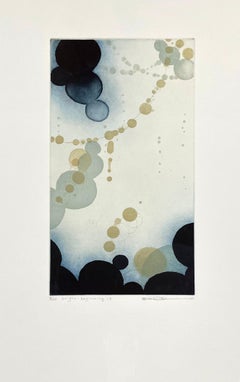 Origin-Beginning-3 — Vertical Abstract Monotype by Seiko Tachibana