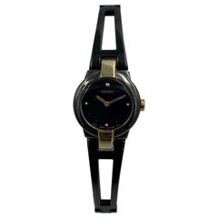 Used Seiko Women's SUJA80 Dress Black Ion Plated Quartz Watch