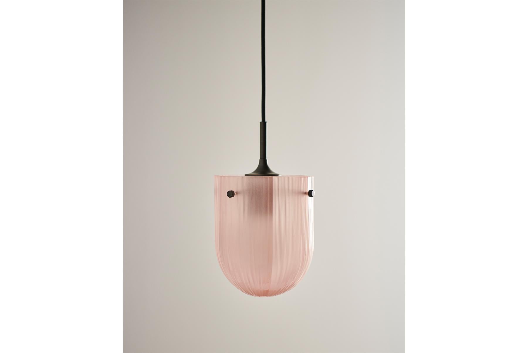 Seine Pendant Lamp - Antique Brass, Coral For Sale 5