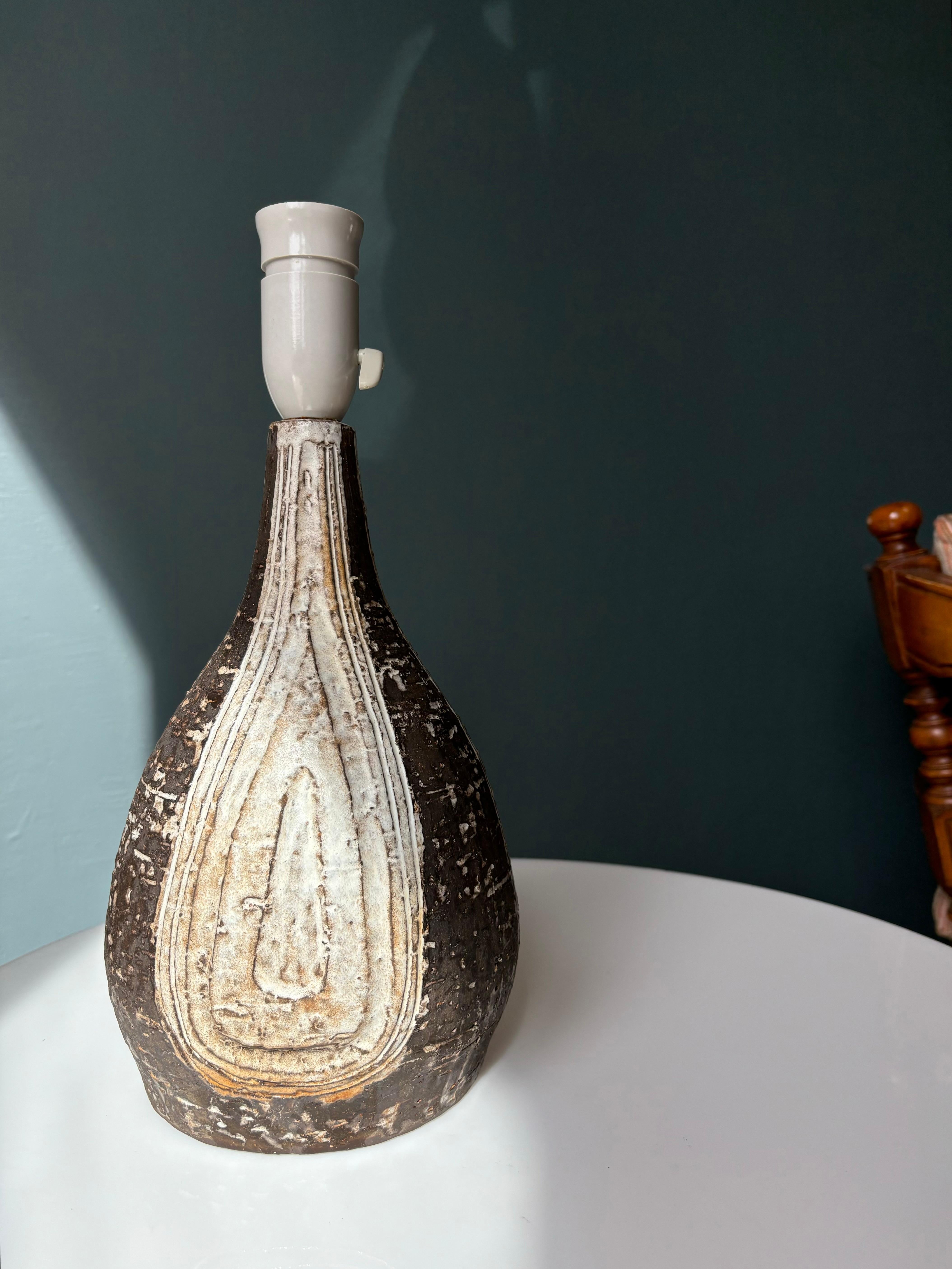 Sejer Danish Modern Stoneware Table Lamp, 1960s For Sale 2