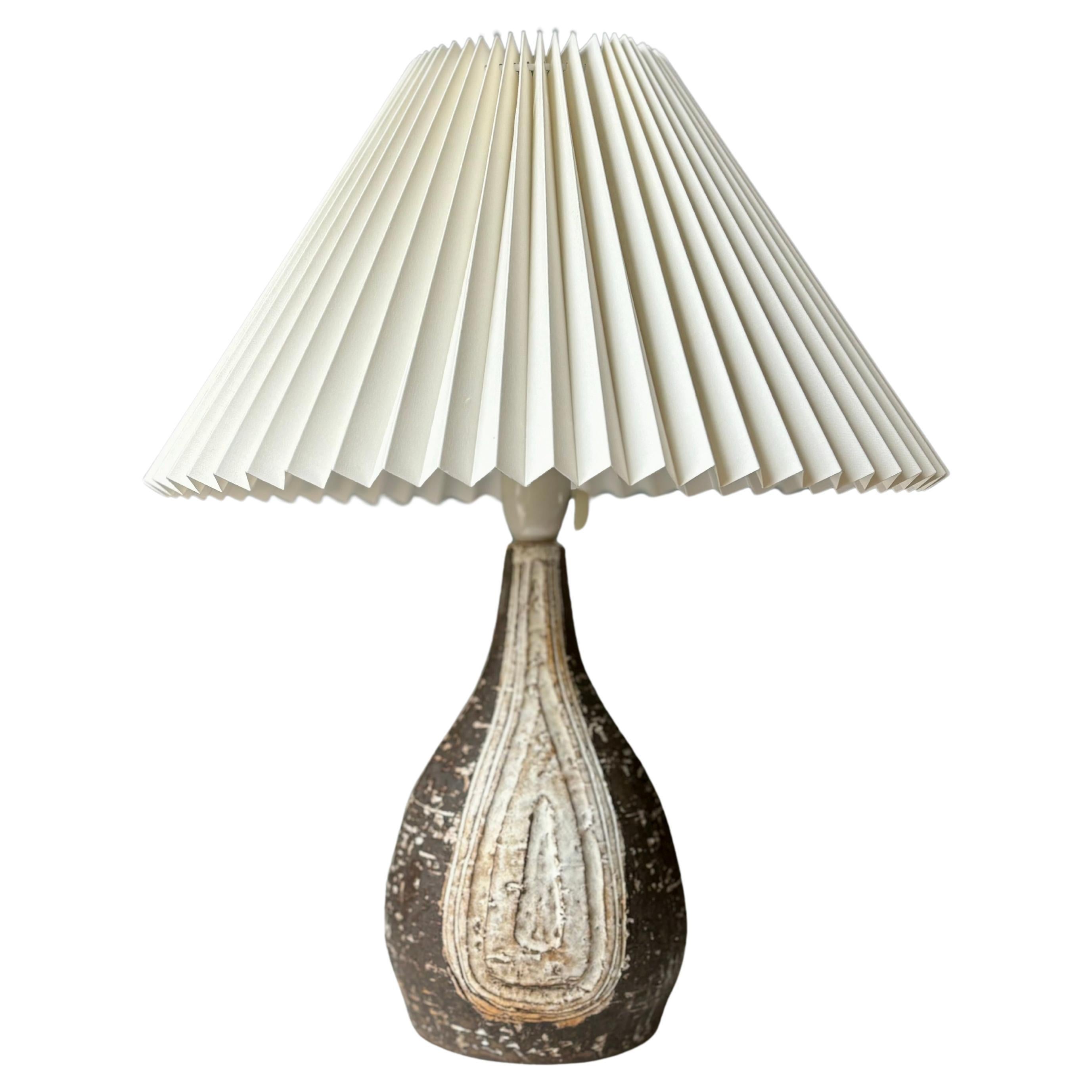 Sejer Danish Modern Stoneware Table Lamp, 1960s For Sale