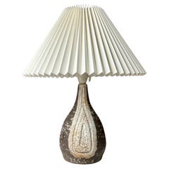 Dänische moderne Steingut-Tischlampe von Sejer, 1960er Jahre