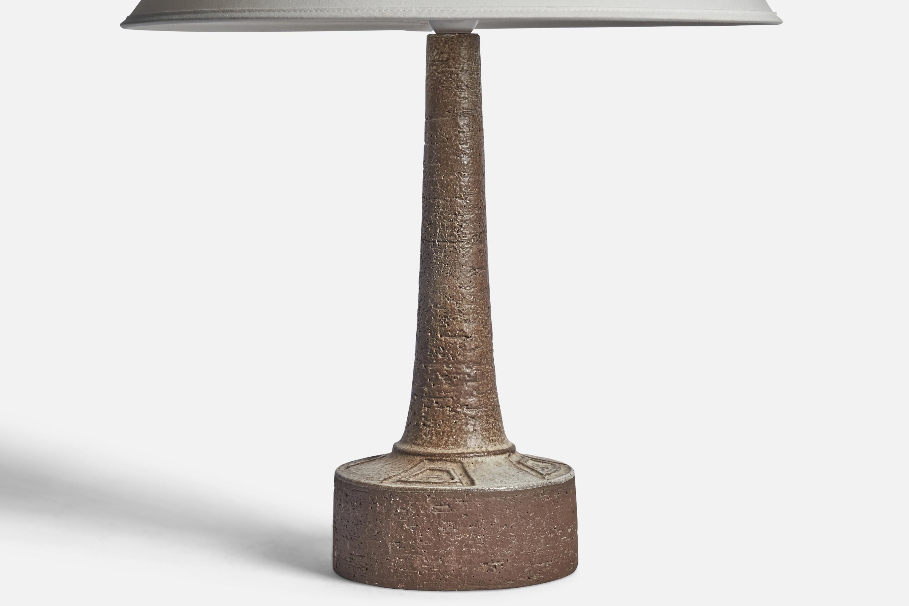 Danish Sejer Keramik, Table Lamp, Stoneware, Denmark, c. 1950s For Sale