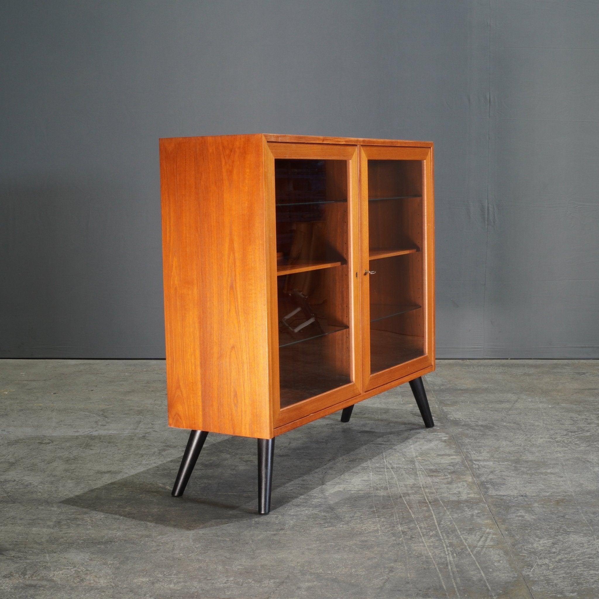 20th Century Sejling Skabe Danish Teak Display Cabinet