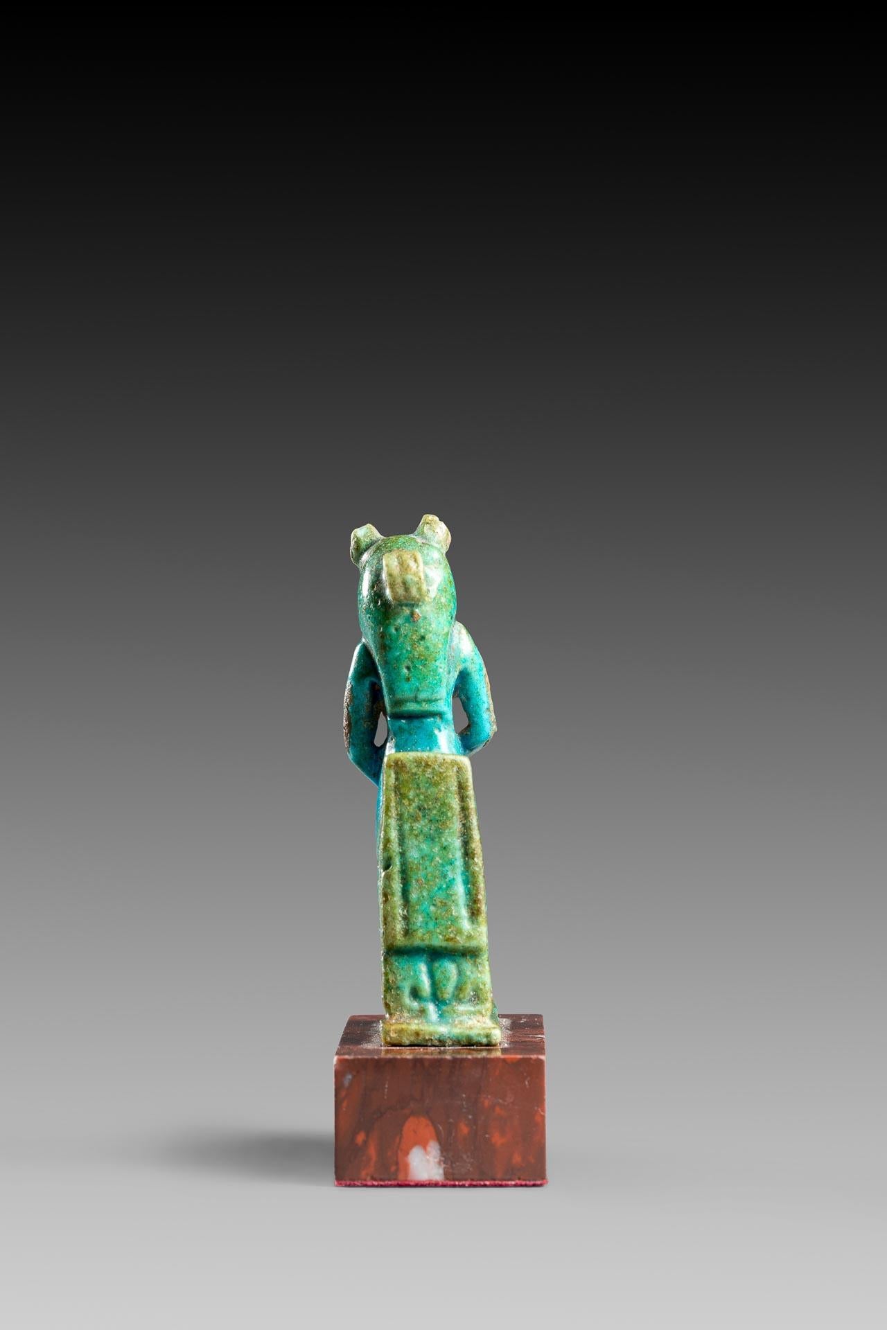 Egyptian Sekhmet Faience Amulet, Egypt, Late Period, '664-332 BC' For Sale