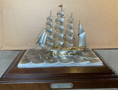 Seki Takehiko Nave Clipper in argento sterling (Scultura della fine del XX secolo)