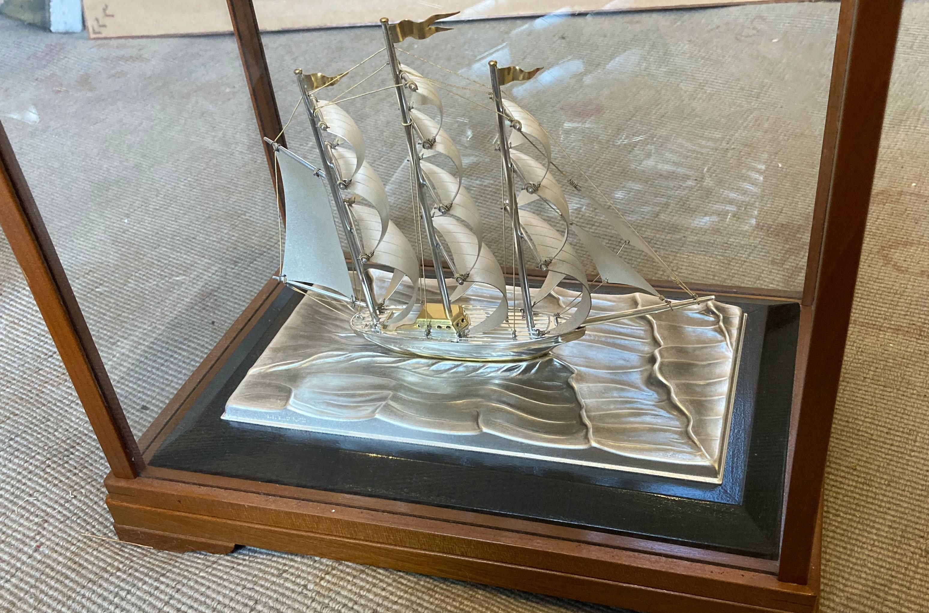 Seki Takehiko Sterling Silver Clipper Ship Sculpture, Late 20th Century 2