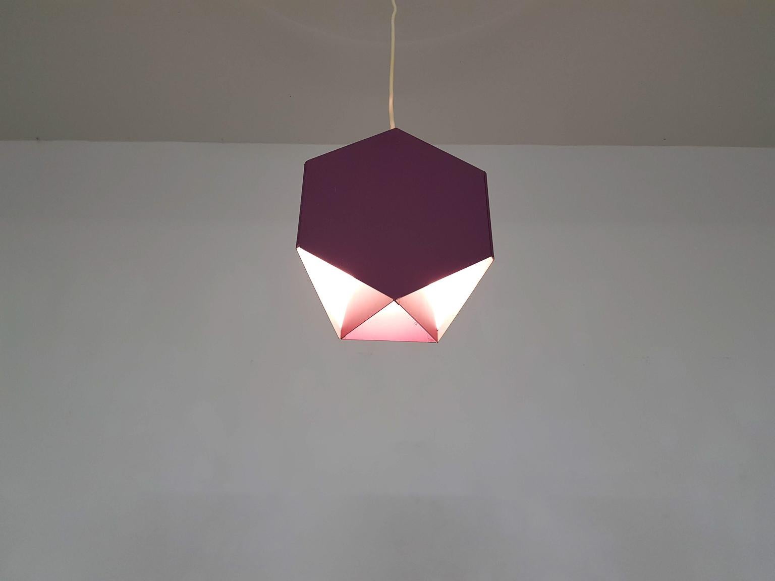 Seks-tre Geometric Pendant Light or Chandelier by Ole Panton for Lyfa, Danish (Moderne der Mitte des Jahrhunderts)