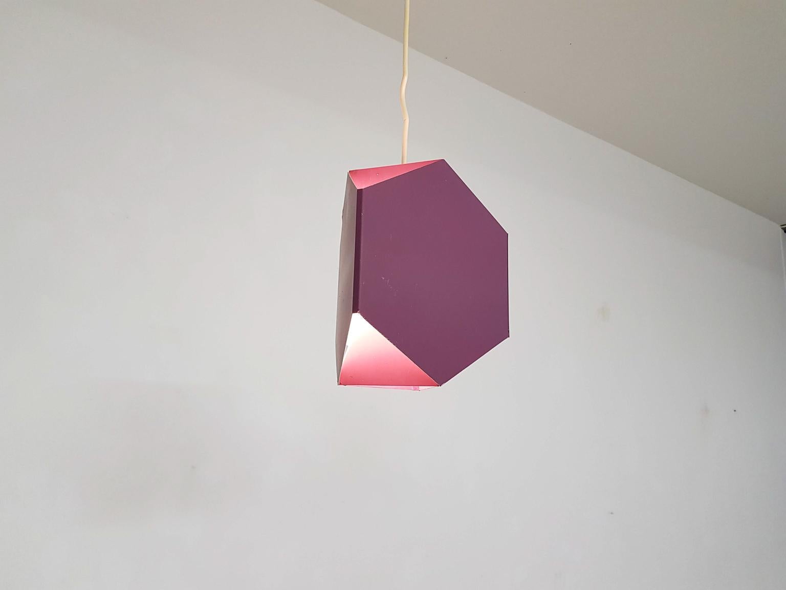 Seks-tre Geometric Pendant Light or Chandelier by Ole Panton for Lyfa, Danish (Mitte des 20. Jahrhunderts)