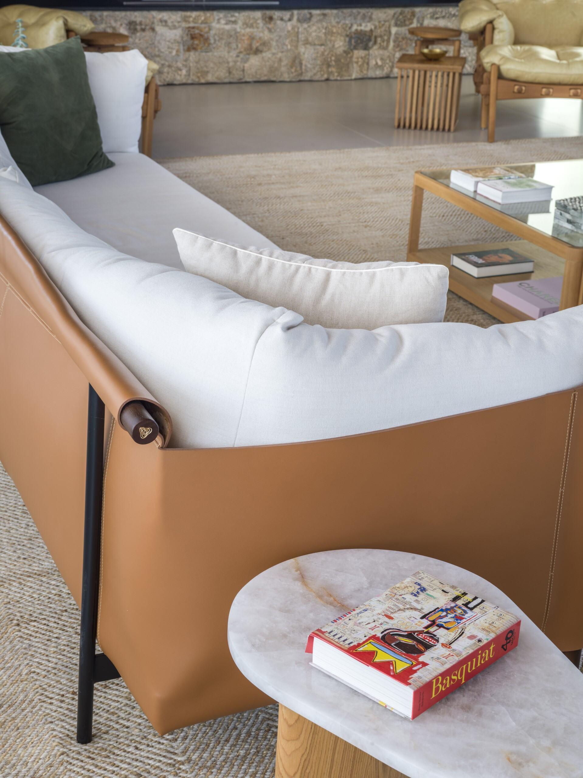 Sela Modular Sofa in Steel & Leather by Ilse Lang and +55design For Sale 5