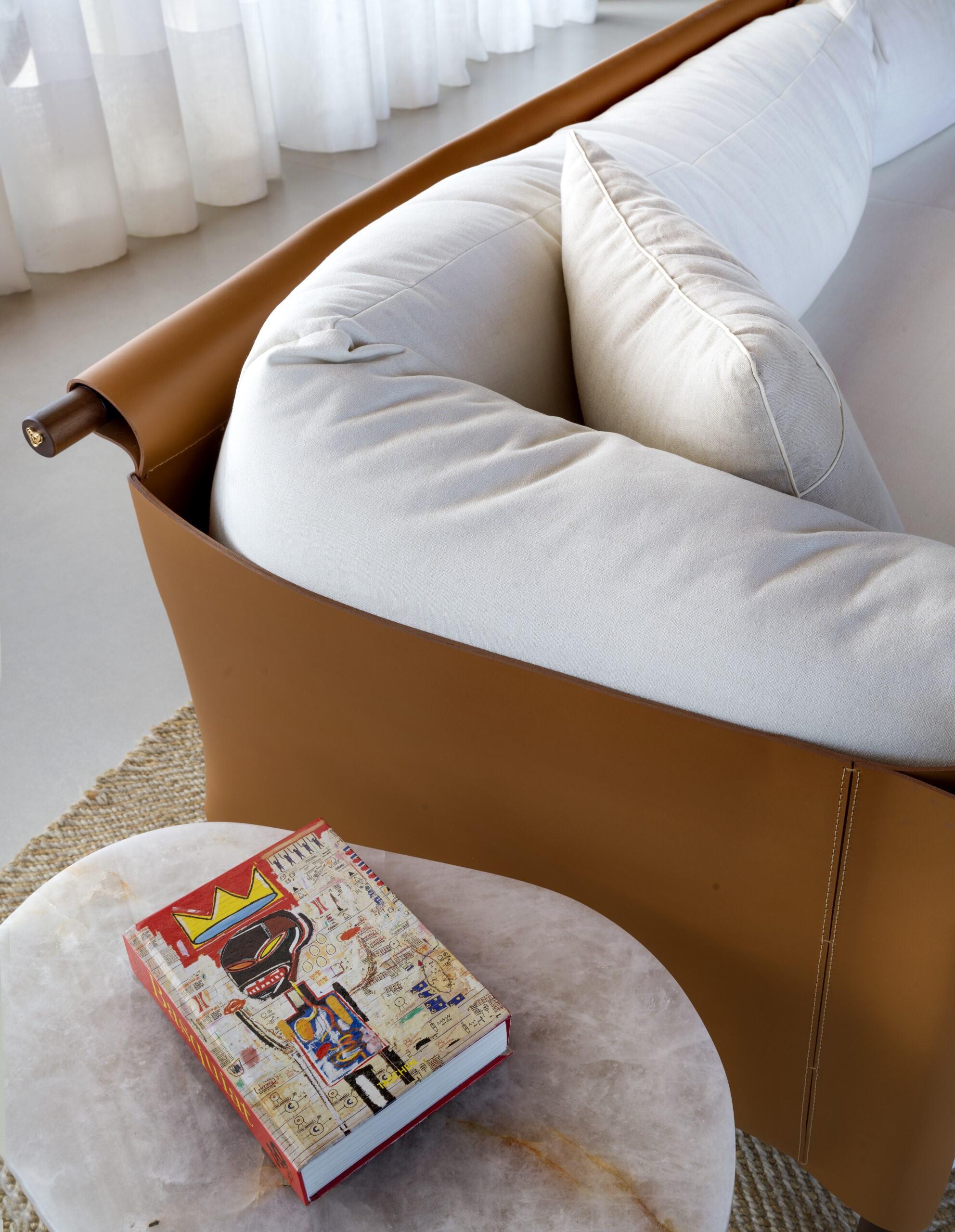 Sela Modular Sofa in Steel & Leather by Ilse Lang and +55design For Sale 3