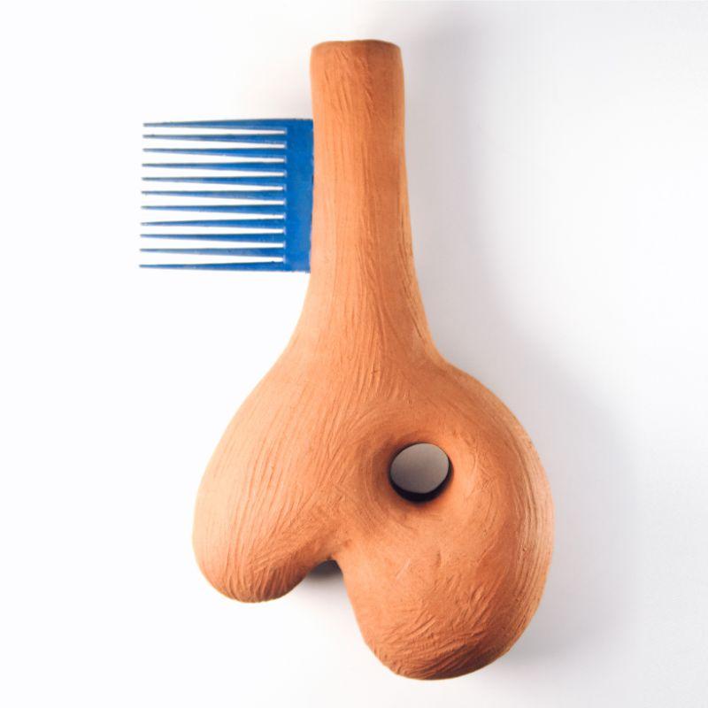 Post-Modern Selamawi Wall Vessel, Comb by Theurbanative For Sale