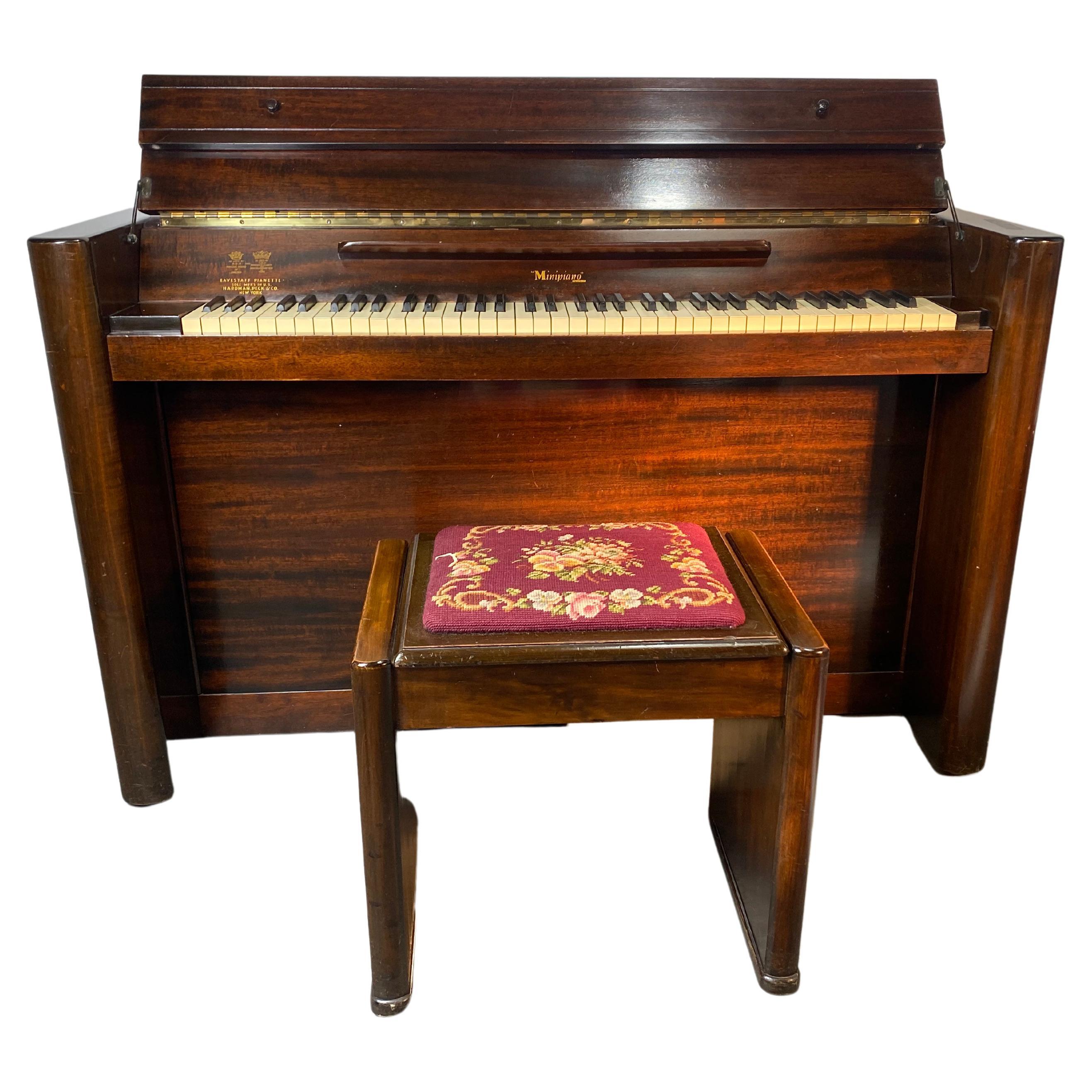 Seldom Seen 1930's Art Deco "Minipiano" Pianette by Eavestaff