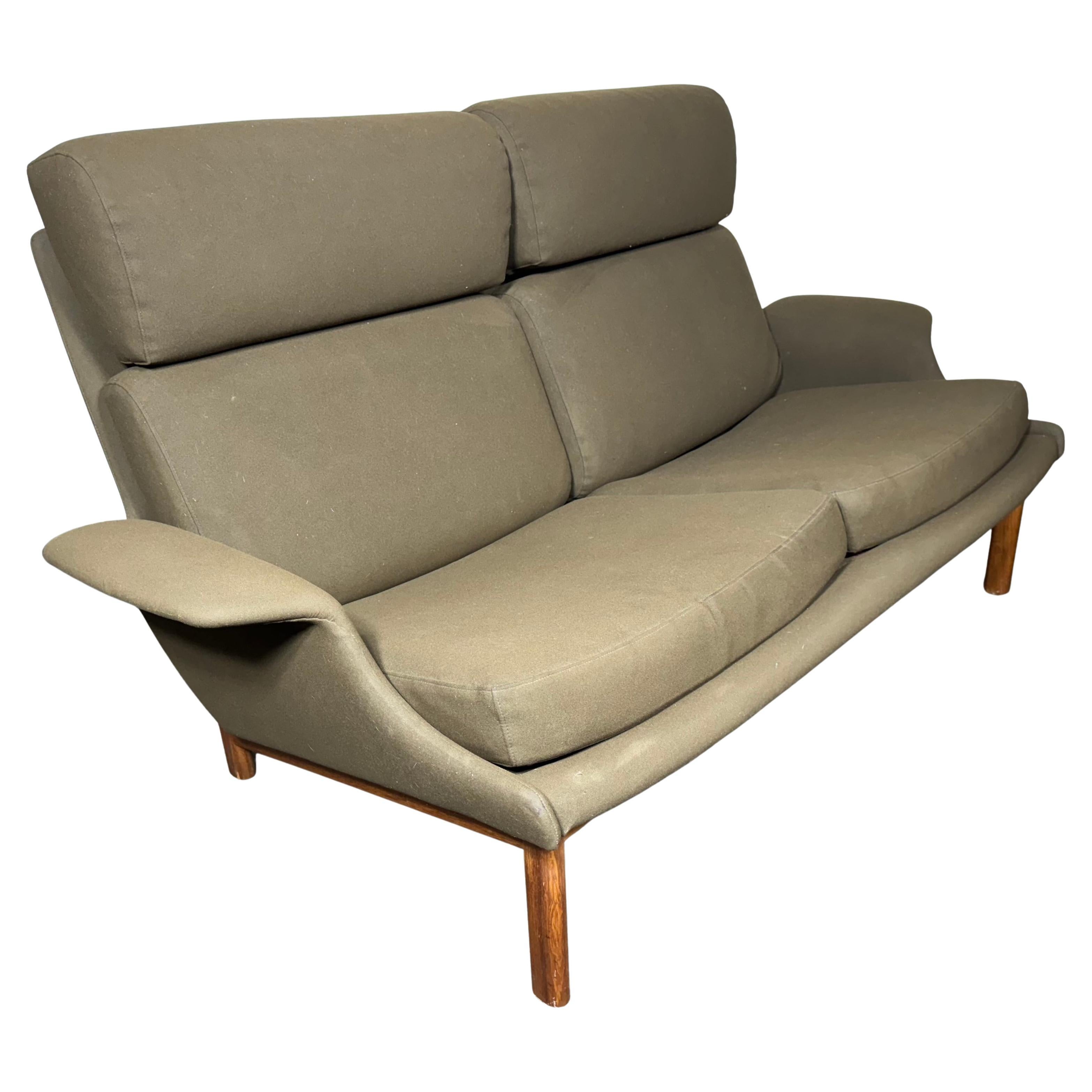 Seldom seen "Adam" sofa designed by Ib Kofod- Larsen , Denmark For Sale