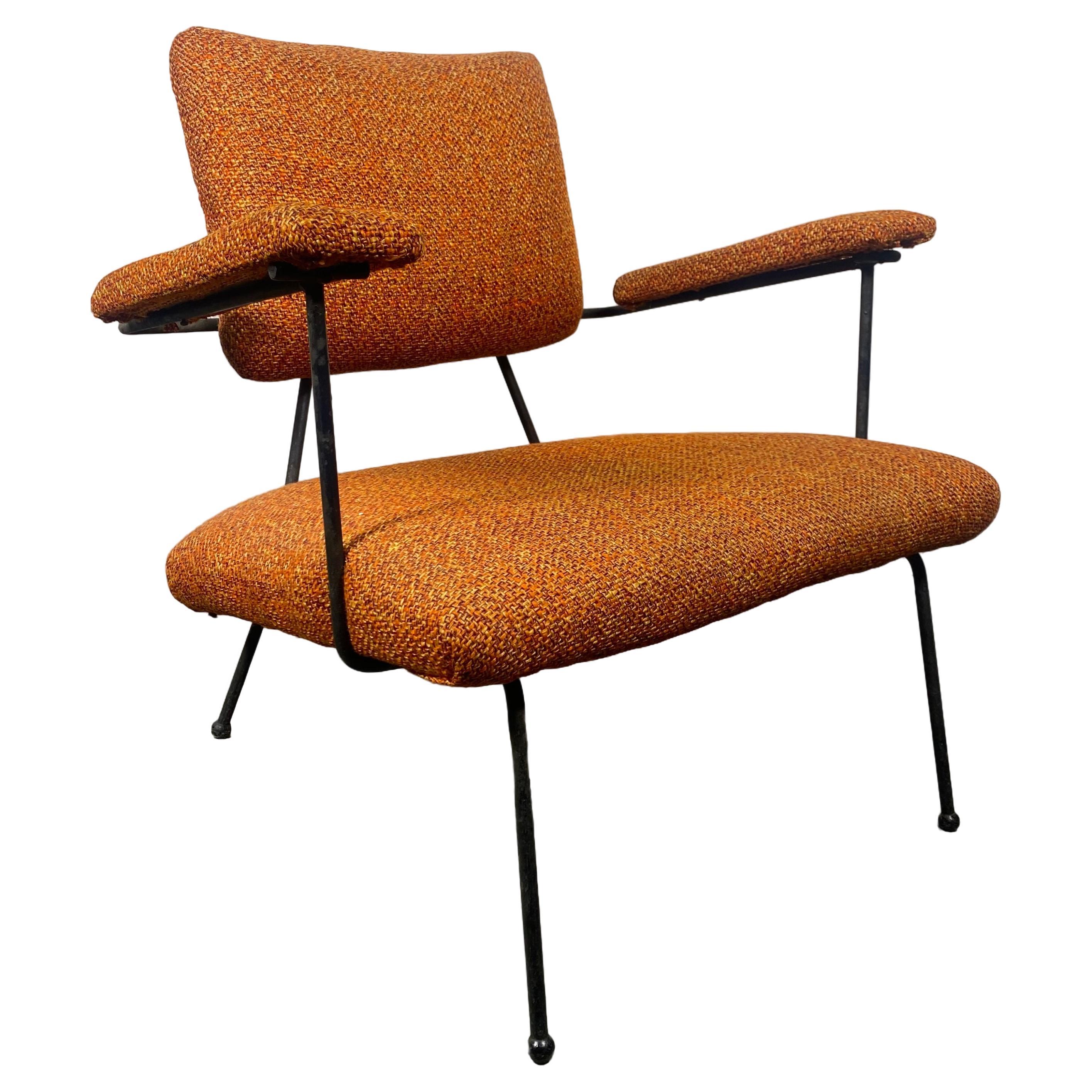 Selten gesehener Adrian Pearsall 104-C Iron Lounge Chair  Craft Associates