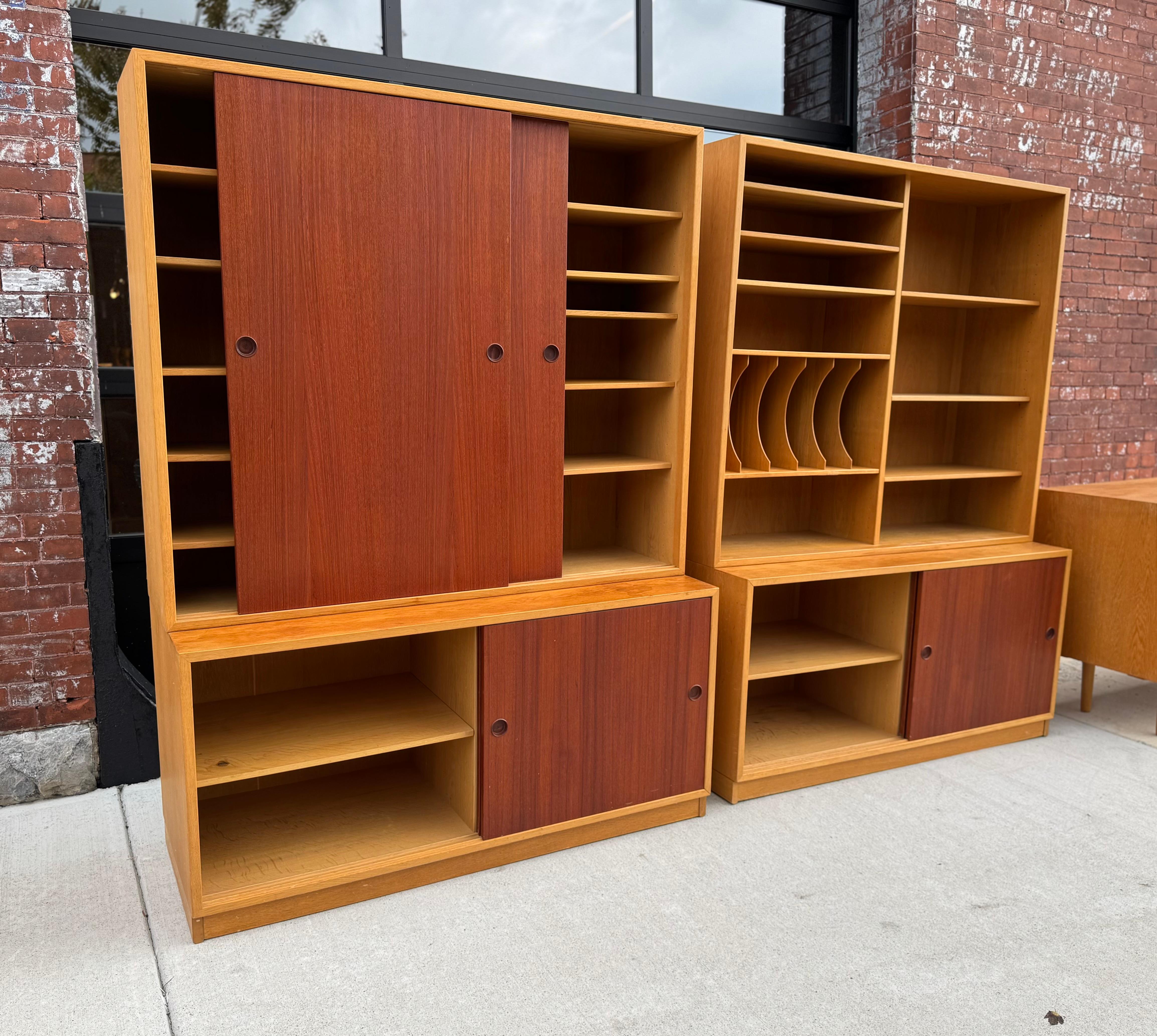 Libreria/armadio bicolore 