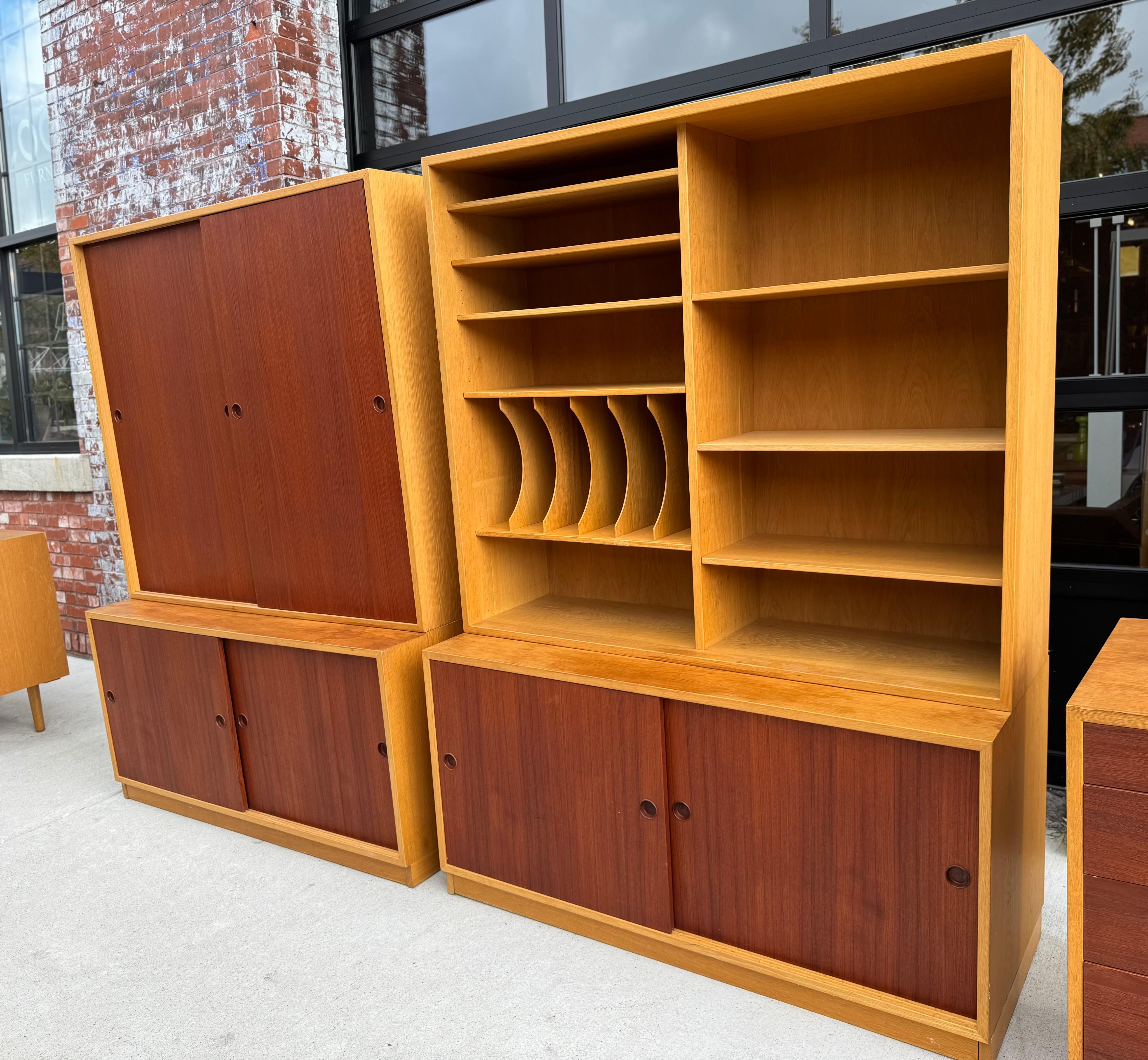 Libreria/armadio bicolore 