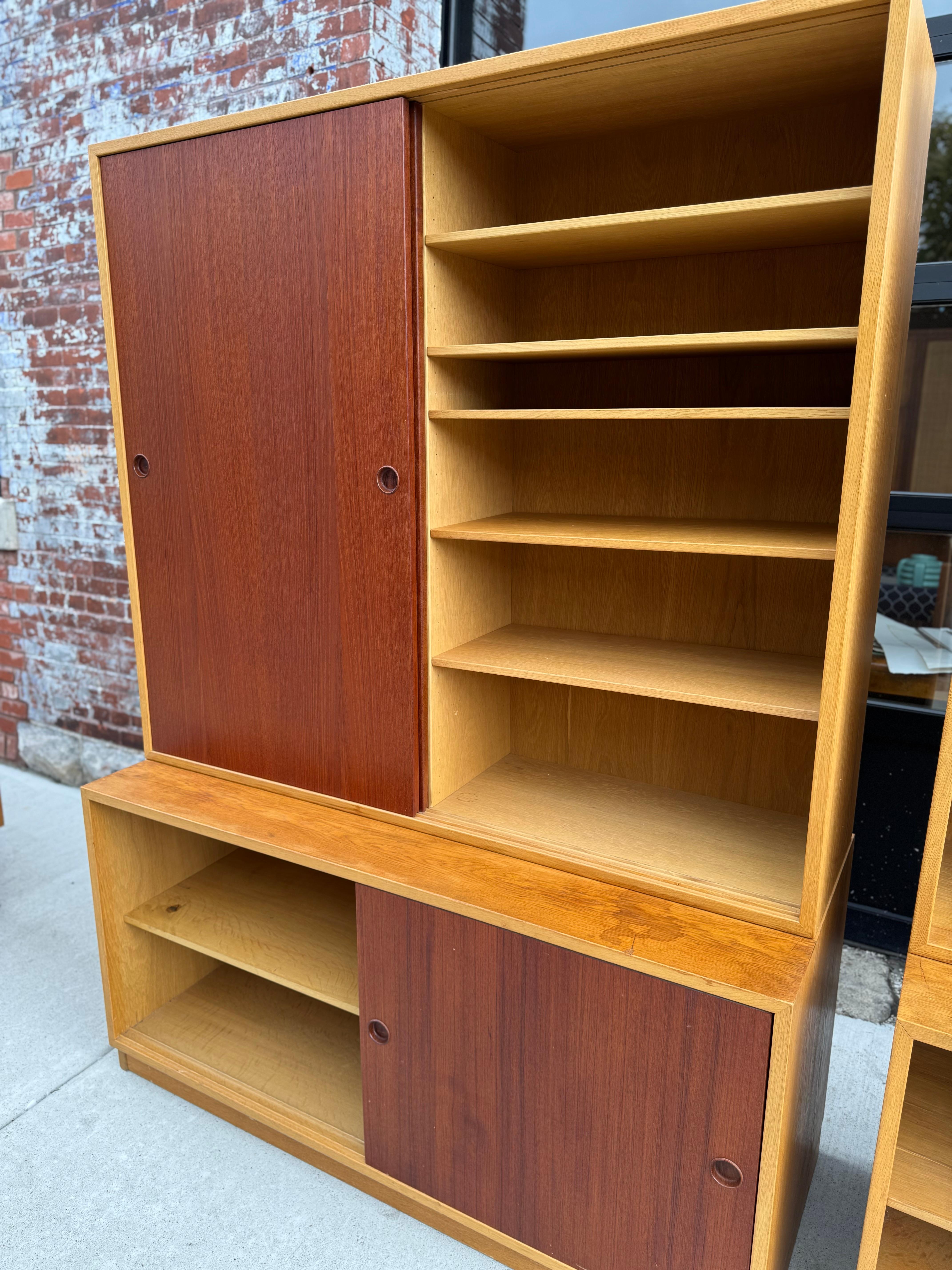 Quercia Libreria/armadio bicolore 
