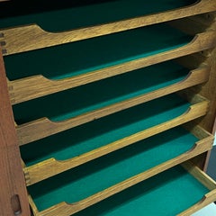 Seldom seen Danish Modern Hans Wegner Saber Leg Sideboard