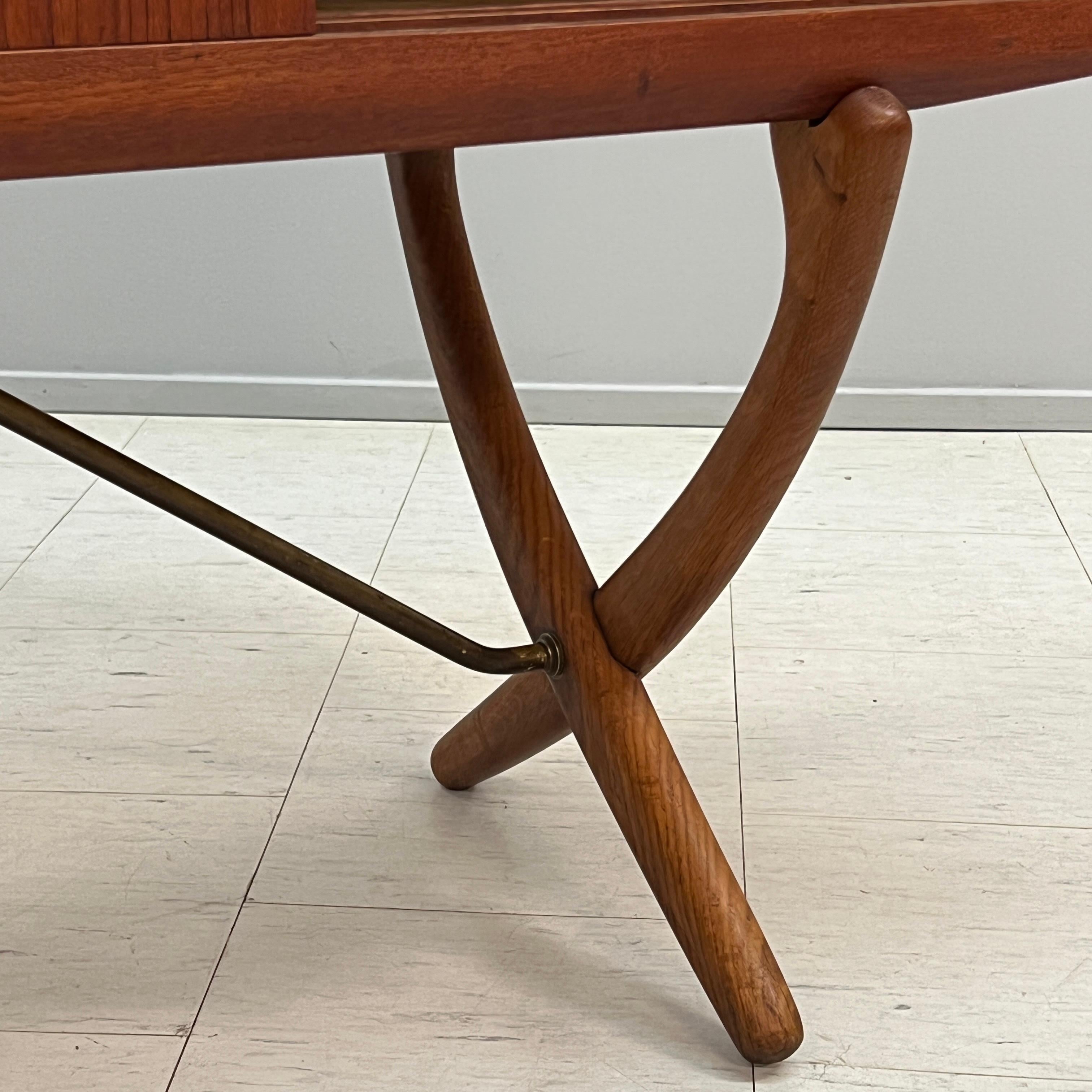 Seldom seen Danish Modern Hans Wegner Saber Leg Sideboard For Sale 3