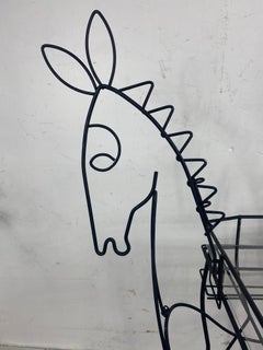 Seltener gesehener Frederic Weinberg „HORSE“ Eisen bAR-Wagen, Servierwagen,