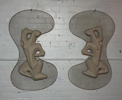 Seldom seen Frederic Weinberg Sculptures/ Classic Abstract Modernist Dancers