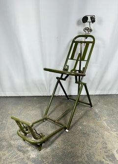 Seldom seen Industrial Military "Field" Dental Chair , Canadian War Museum