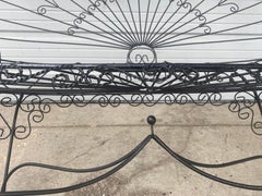 Seldom Seen John Salterini Iron Peacock Garden Bench / Love Seat