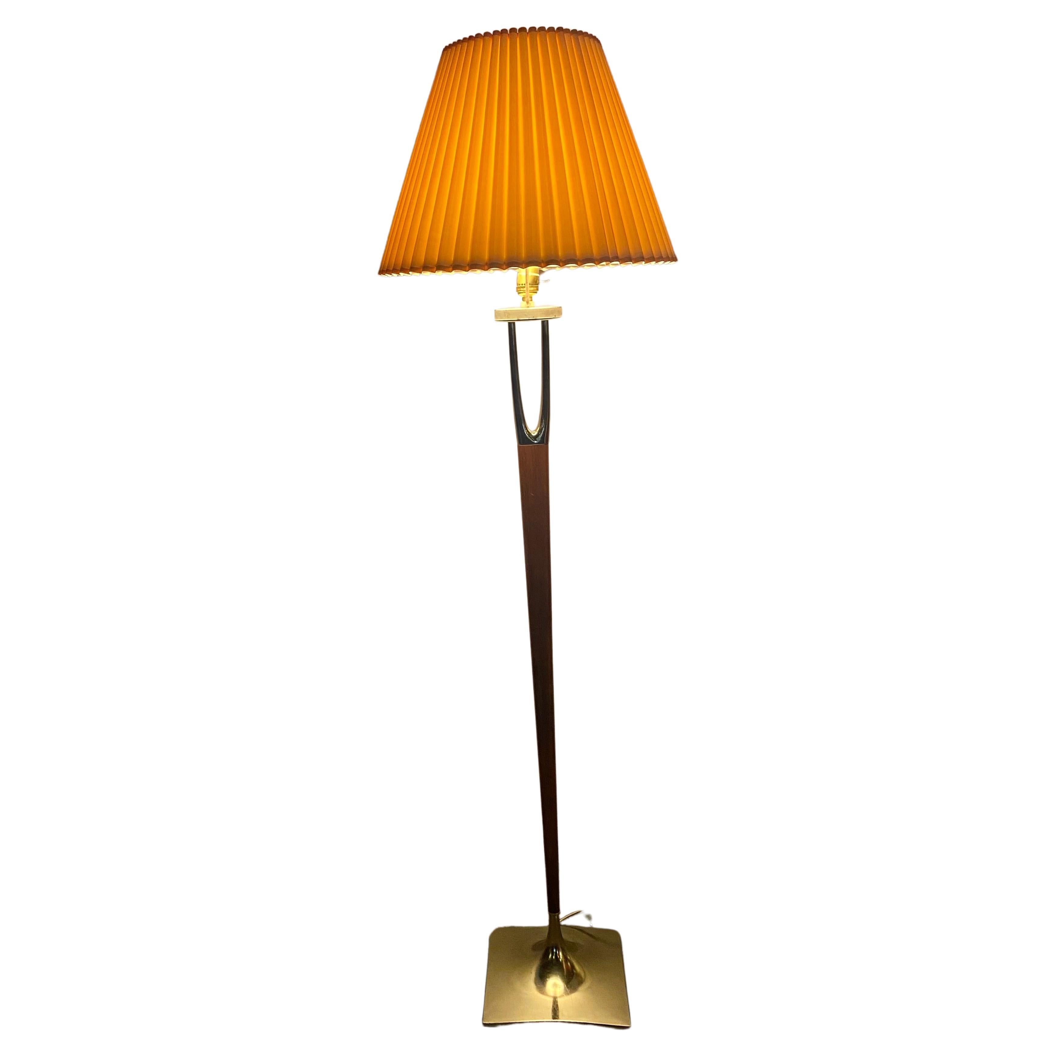 Seldom seen Laurel Lighting Wishbone Floor Lamp, Gerald Thurston For Sale