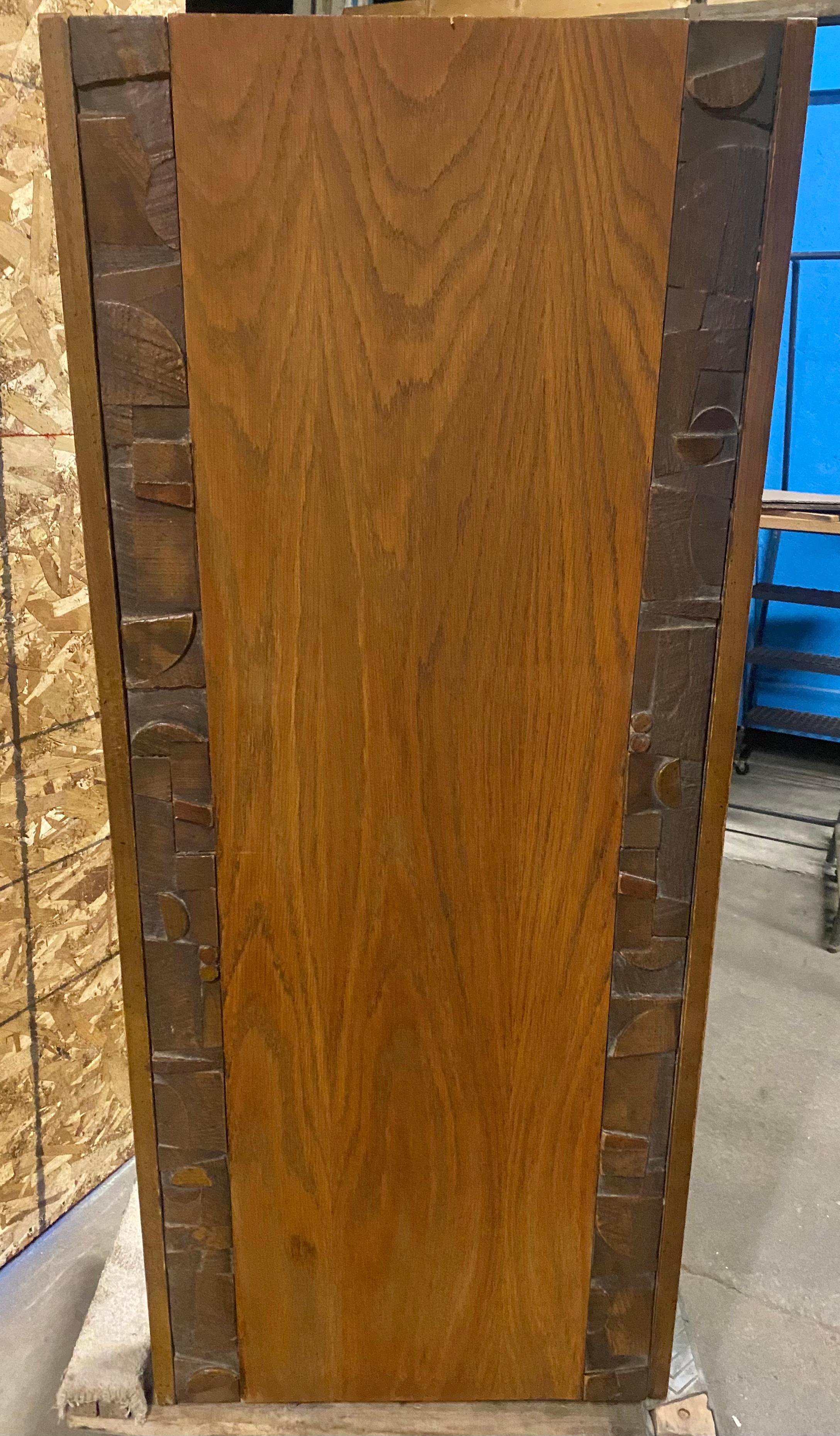 American Seldom seen Parsons, Brutalist Walnut coffee / cocktail table by Lane For Sale