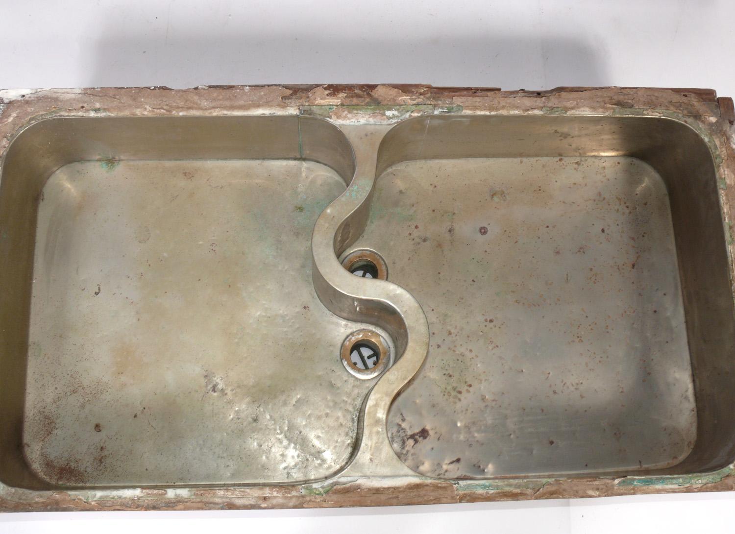 Mid-20th Century Selection of 1930s Industrial Art Deco Sinks Attributed to Donald Deskey