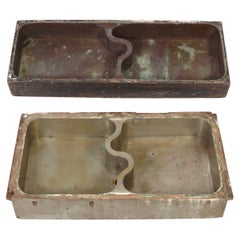 Vintage Selection of 1930s Industrial Art Deco Sinks Attributed to Donald Deskey