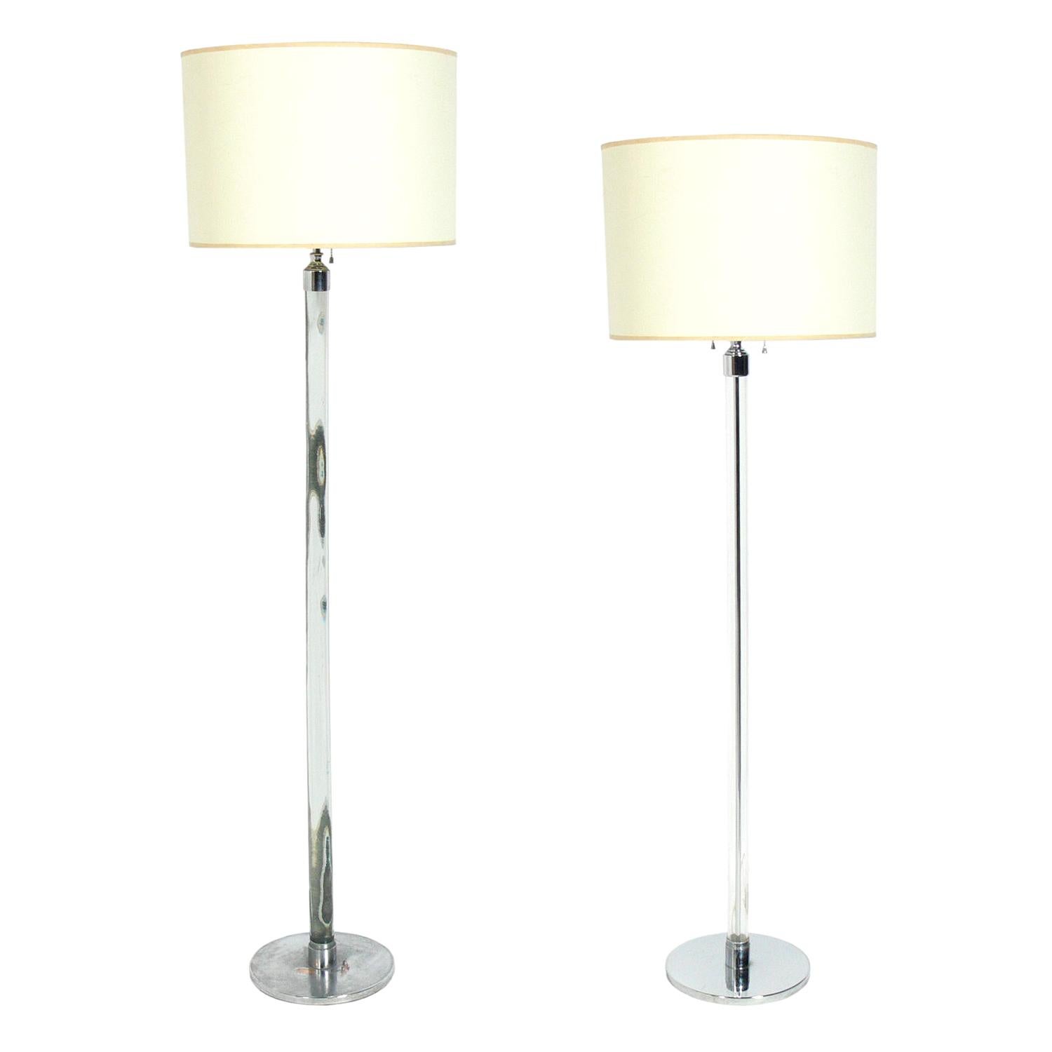 Selection of 1940s Glass Rod Floor Lamps by Hansen For Sale