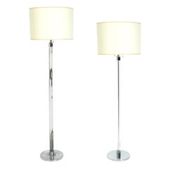 Selection of 1940s Glass Rod Floor Lamps by Hansen