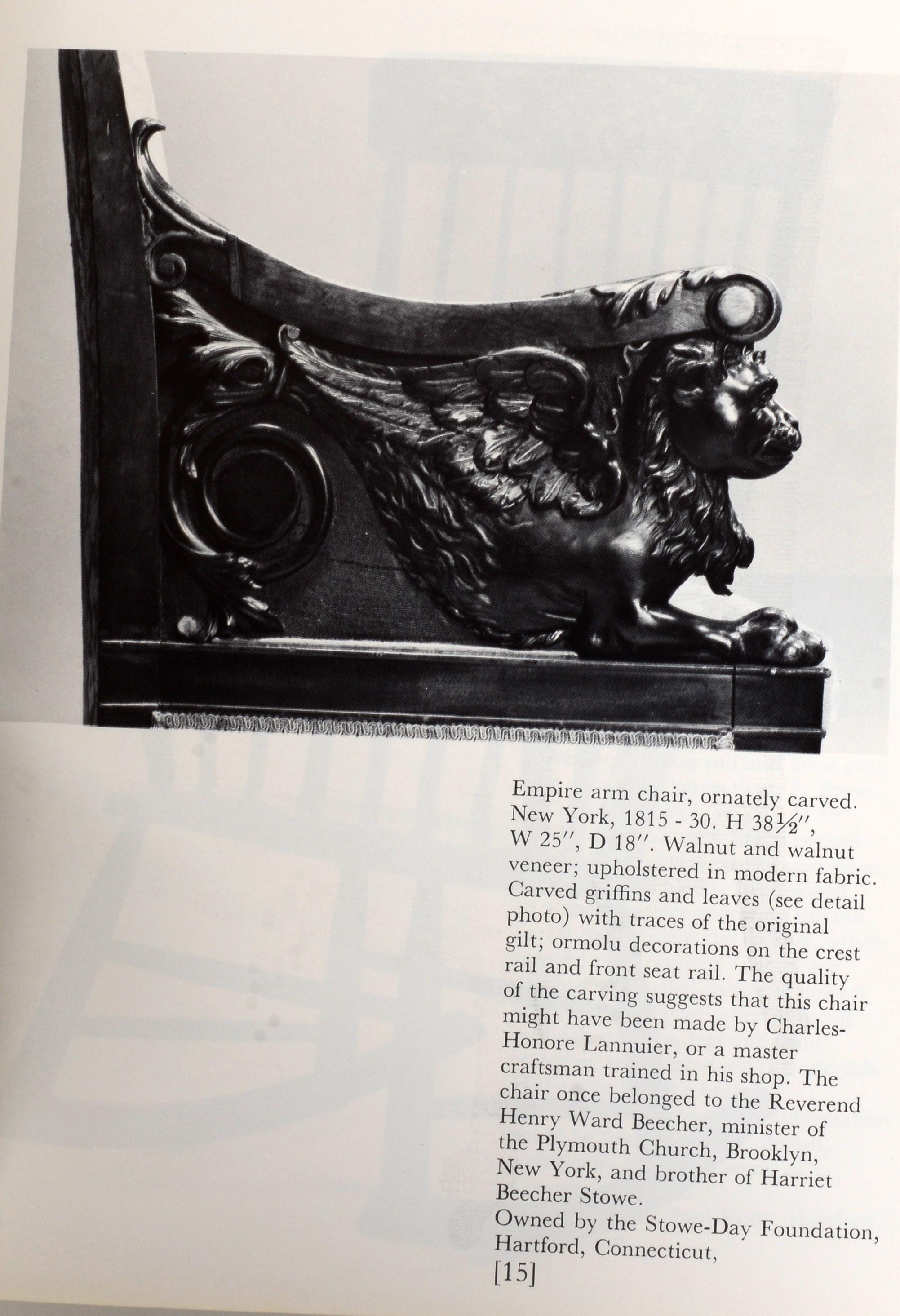 Auswahl amerikanischer Stühle des 19. Jahrhunderts, Ausstellung. The Catalog Signed by the Author, 1. Auflage im Angebot 1