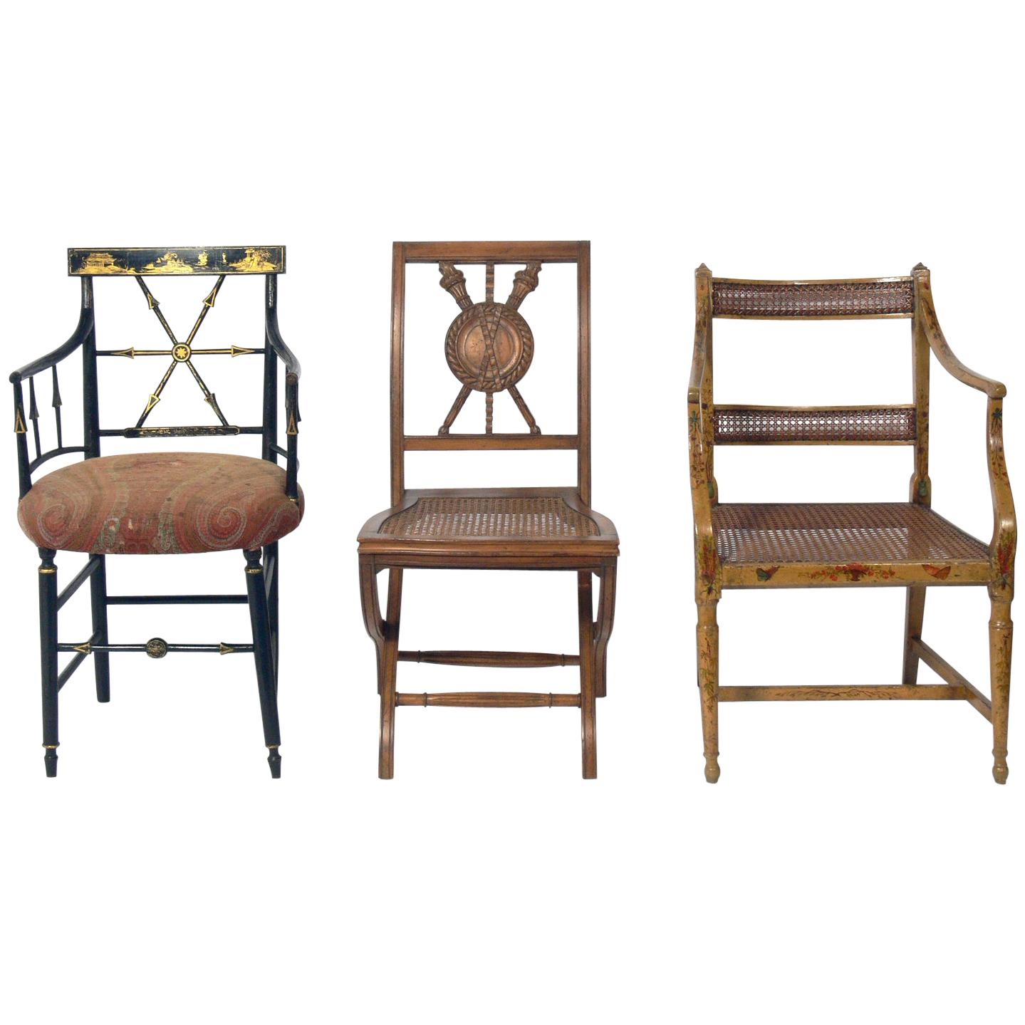 Sélection de chaises françaises du XIXe siècle