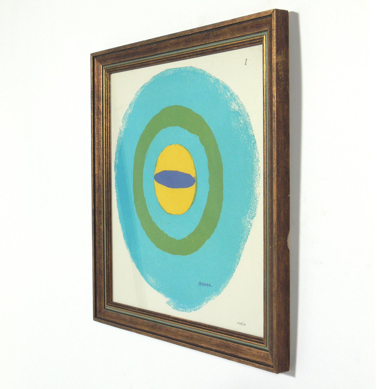 Mid-Century Modern Selection of Abstract Modern Lithographs or Gallery Wall